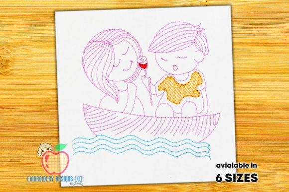 A Designer's Review: Boy Propose Girl with Rose Quick Stitch