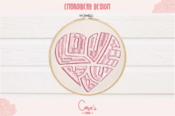 A Designer’s Review: Love You Heart Shape Embroidery