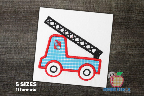 An Embroidery Designer’s Review: Testing the Fire Truck Applique