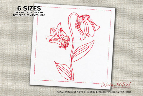 Bluebell Redwork: A Classic Design for Timeless Projects