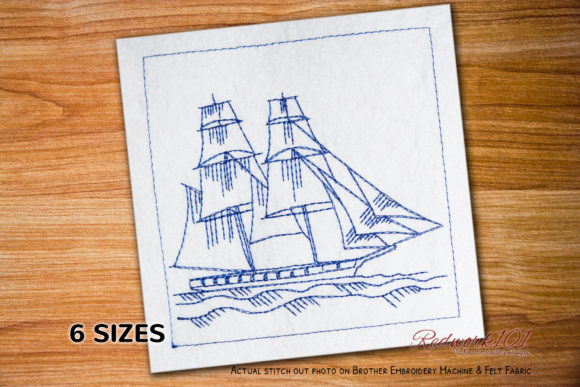 Brig Sailing Ship: An Embroidery Designer’s Review