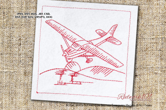 Cessna 172 Redwork: A Classic Touch for Personalized Gifts