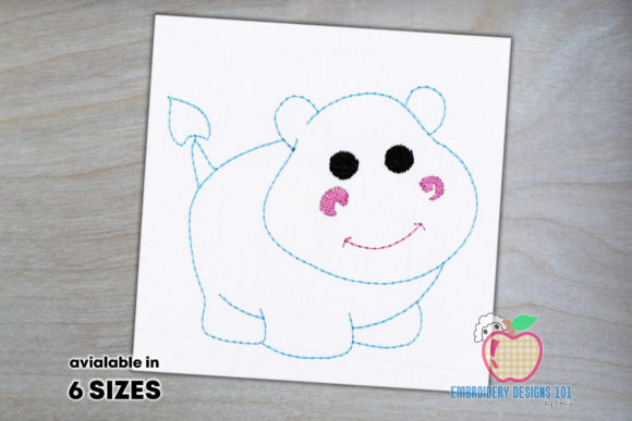 Cute Cartoon Hippo: A Designer's Review for Personalized Gifts