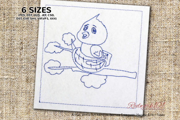 Evaluating the Cute Bird Nest Redwork Embroidery Design