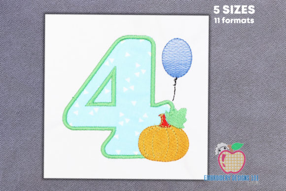 Fourth Birthday with Fall Pumpkin Design Review
