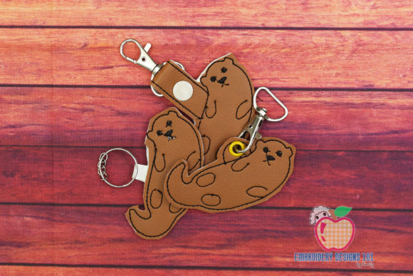 Northern River Otter Keyfob Embroidery Design Review