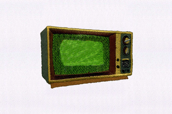 Vintage Television Design: A Craft Fair Embroidery Review