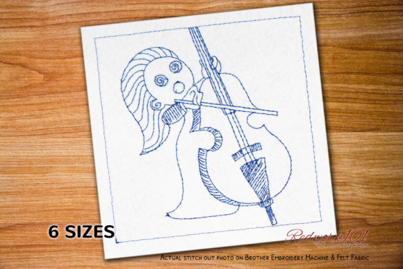 Viola Player Redwork: A Seasonal Embroidery Review